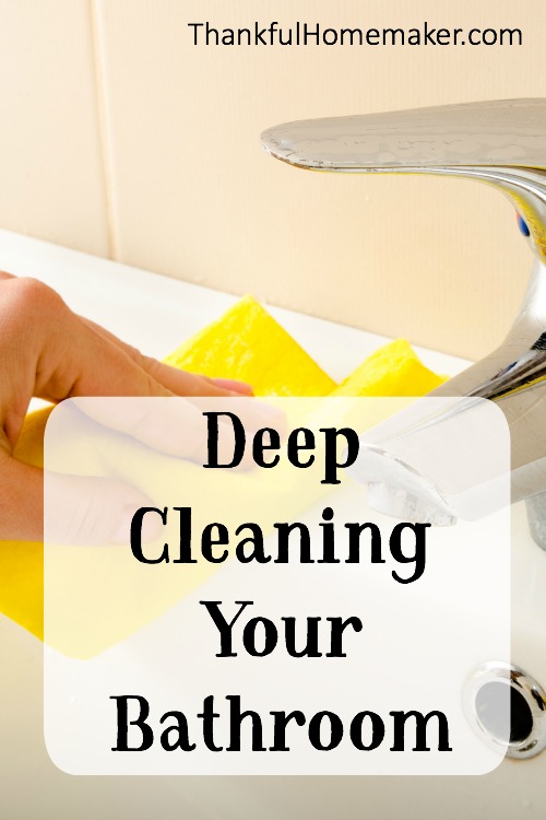 How to deep clean your bathroom quickly