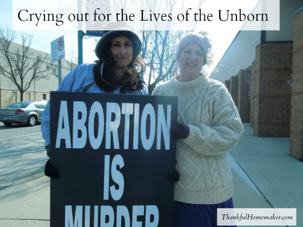Sidewalk Counseling:  Crying Out for the Lives of the Unborn