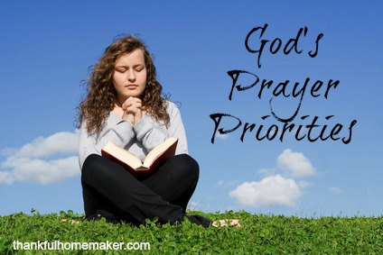 God’s Prayer Priorities