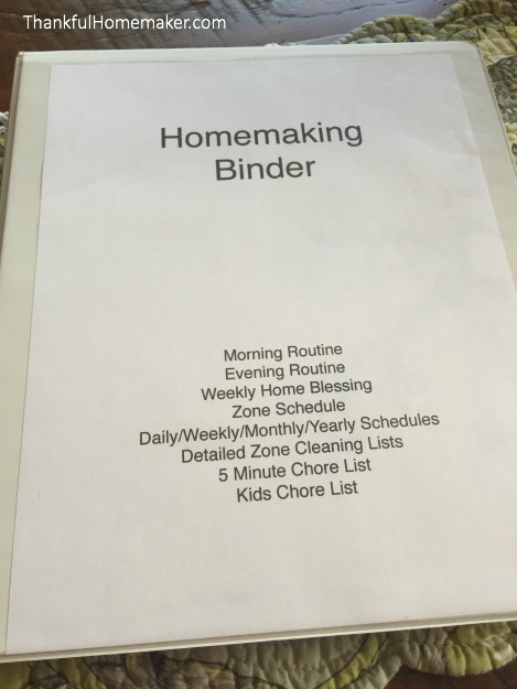 My Homemaking Binder Layout Detailed Cleaning Checklists For