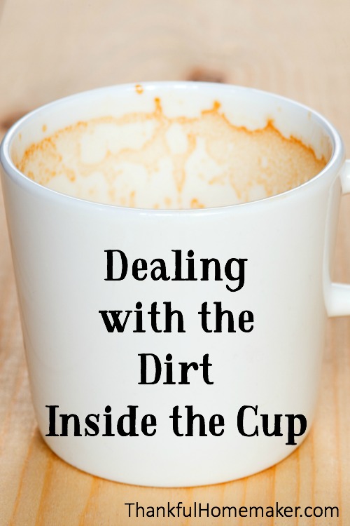 It is really easy to look good on the outside. The Pharisees were great at "cleaning the outside of the cup" but how often do we seek to deal with the garbage that is inside the cup? @mferrell