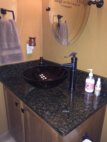 Deep Cleaning Your Half Bath - Counter and Sink