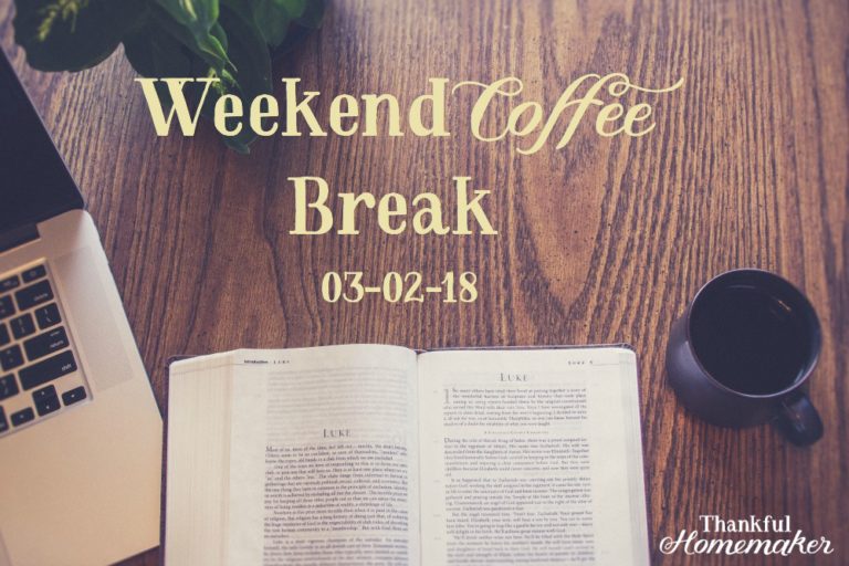 Weekend Coffee Break {March 2nd}