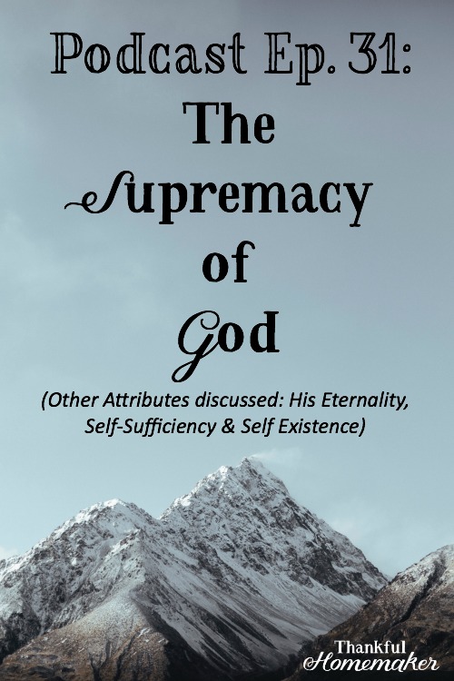 It has been said that what comes into a person’s mind when he or she thinks about God is the most important thing about him or her. #attributesofgod #supremacyofgod @mferrell