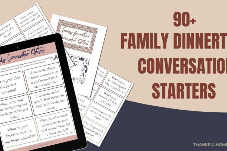 90+ Family Dinnertime Conversation Starters