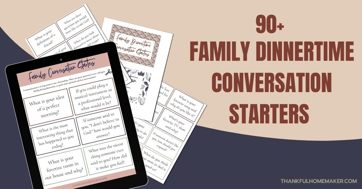 90+ Family Dinnertime Conversation Starters