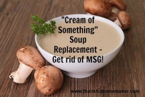 Making “Cream of Soups” from Scratch – MSG Free