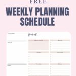 Organize, prioritize, and reduce stress with a weekly planning schedule. Download a free PDF now.