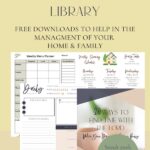 Welcome to our library of free downloads. When you join our community you'll receive access to printables to help you in your homemaking. @mferrell