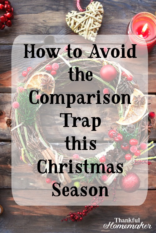 Comparison robs you of your energy and joy to love and care for your own family with a heart of joy and thanksgiving. @mferrell