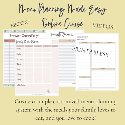Menu Planning Made Easy Course @mferrell