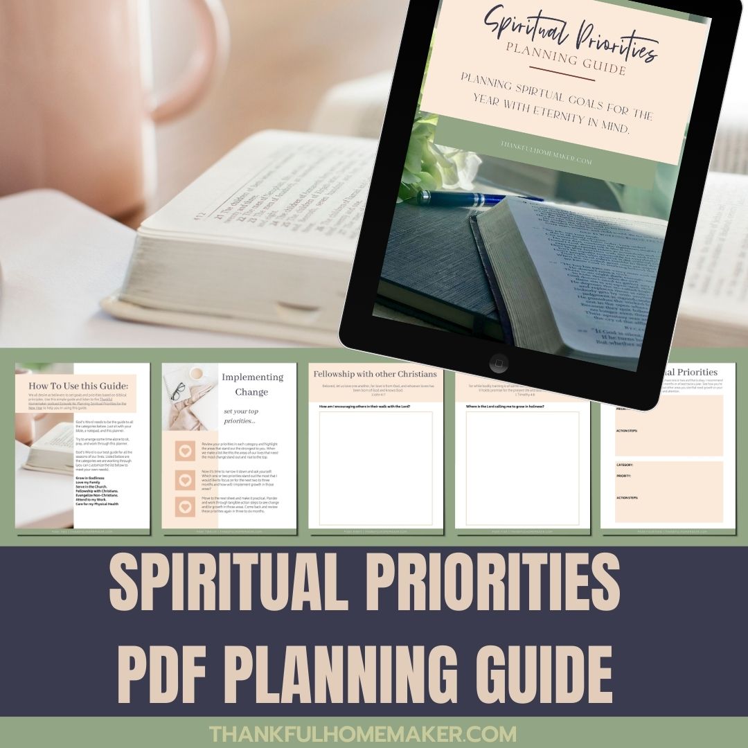 Spiritual Priorities Planning Guide