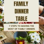How would you like to build relationships with your family, teach good conversation skills, work on proper table manners, eat healthier and laugh, and enjoy each other’s company as a family? #familydinner #dinnertimeconversation #familytable @thankfulhomemaker