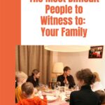Sharing the gospel with our family should be a part of our natural conversation with them. #sharethegospel #gospel #evangelism @thankfulhomemaker