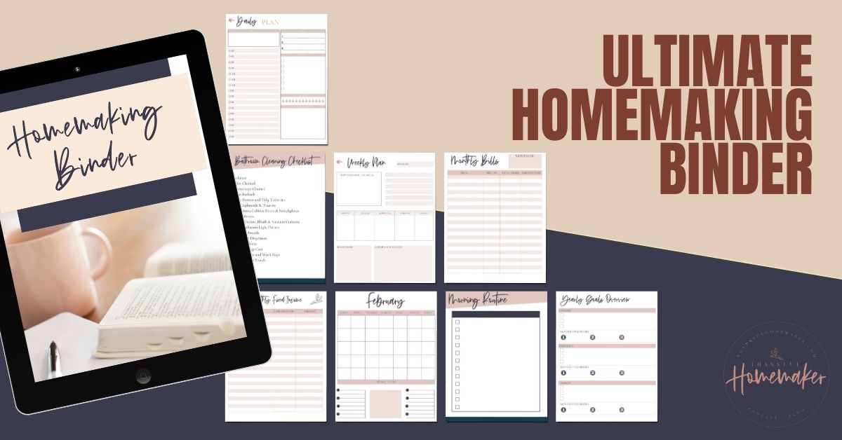 Ultimate homemaking Binder Ad