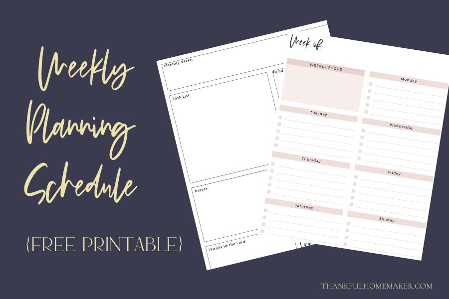 Paper Planning, Productivity and Homemaking Advice. — Planning In