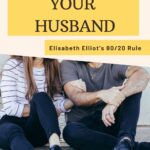 So many times as wives, we can focus more on what our husbands are doing wrong instead of focusing our hearts on what they are doing right. #elisabethelliot #elisabethelliotquotes #eighty/twentyrule #80/20rulemarriage #elisabethelliot @thankfulhomemaker