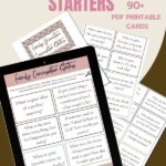 90+ Family Dinner Conversation Starters - PDF Printable Cards