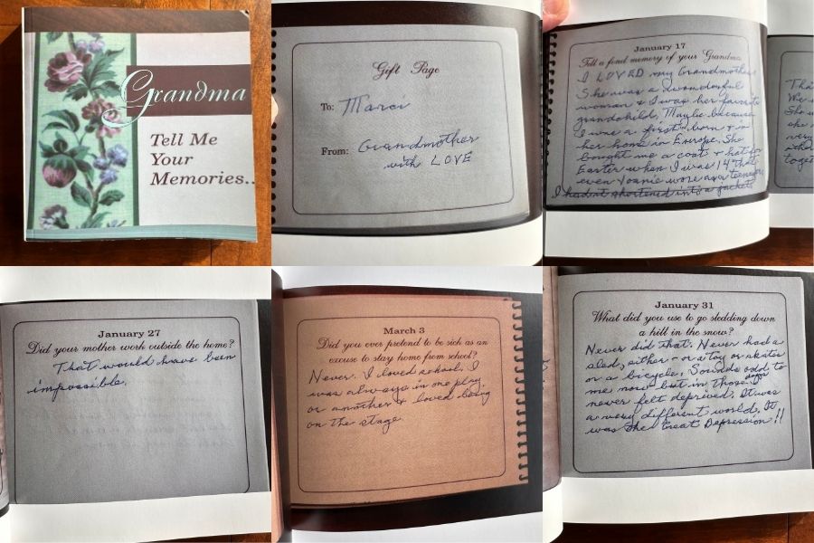 Grandma's memory book